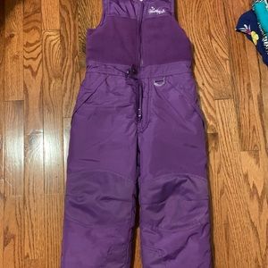 Girls snow bib size 5t